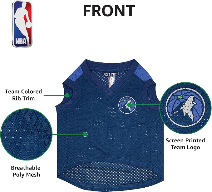 Timberwolves Basketball Mesh Pet Jersey