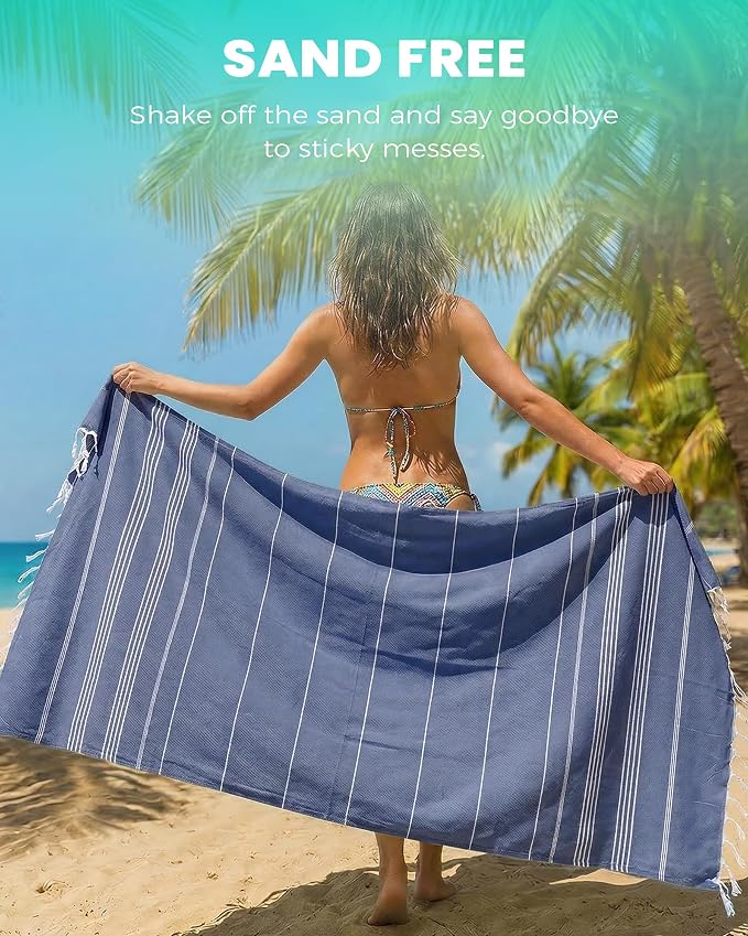 Turkish Beach Towels Yoga Blanket Gym Workout Towel Mens Birthday Gift Ideas for Father Day Dad Husband Brother Uncle Son Daughter Boyfriend Male Boss Grandpa Him Appreciation Thank You Retirement