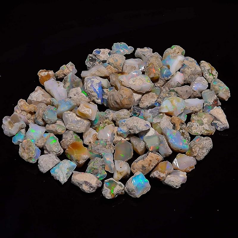 50 carats Ethiopian Opal Raw, Fire Play Opal, Opal Supply, Jewelry Making Stones, DIY Crystals, Chakra Opal, Healing Opals, Birthstone Gemstones, Opal Rough, Rainbow Opal