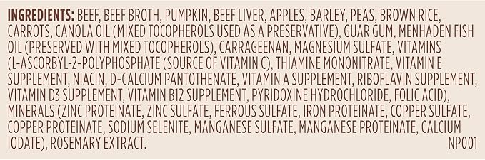 Nutrish Real Beef & Pumpkin Recipe Whole Health Blend Premium Paté Wet Dog Food,13 oz. Can,Packaging May Vary (Rachael Ray),(Pack of 24)
