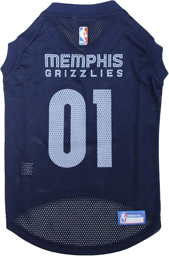Pets First NBA MEMPHIS GRIZZLIES DOG Jersey, Medium - Tank Top Basketball Pet Jersey