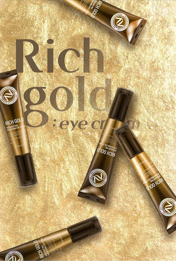 Enough Premium Pro Eye Cream, Korean Skin Care Under Eye Bag Treatment, Ant-Aging Serum for Wrinkles (1.01 fl oz / 30ml, Rich Gold Intensive Pro Nourishing)