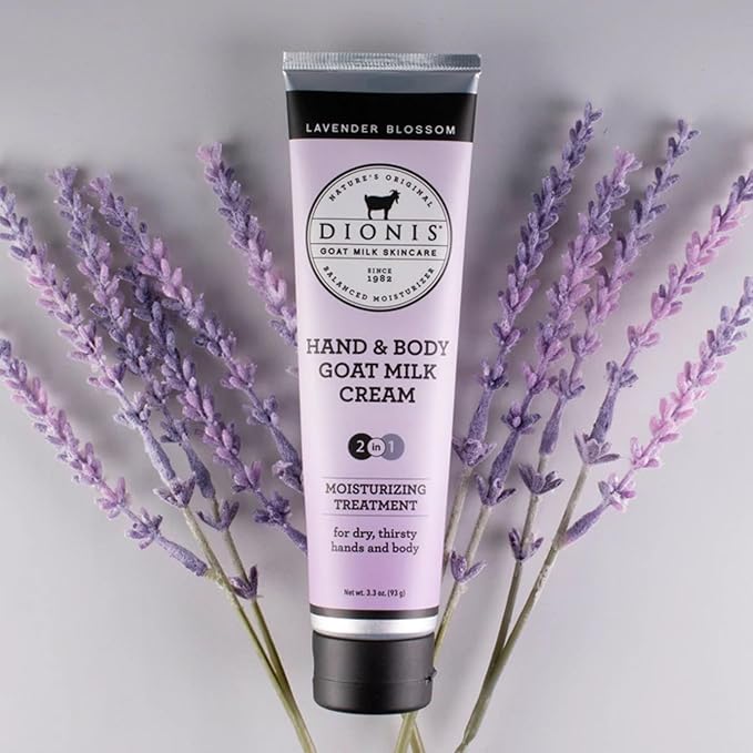 Dionis Goat Milk Hand & Body Cream Lavender Blossom 3.3oz (Pack of 1)