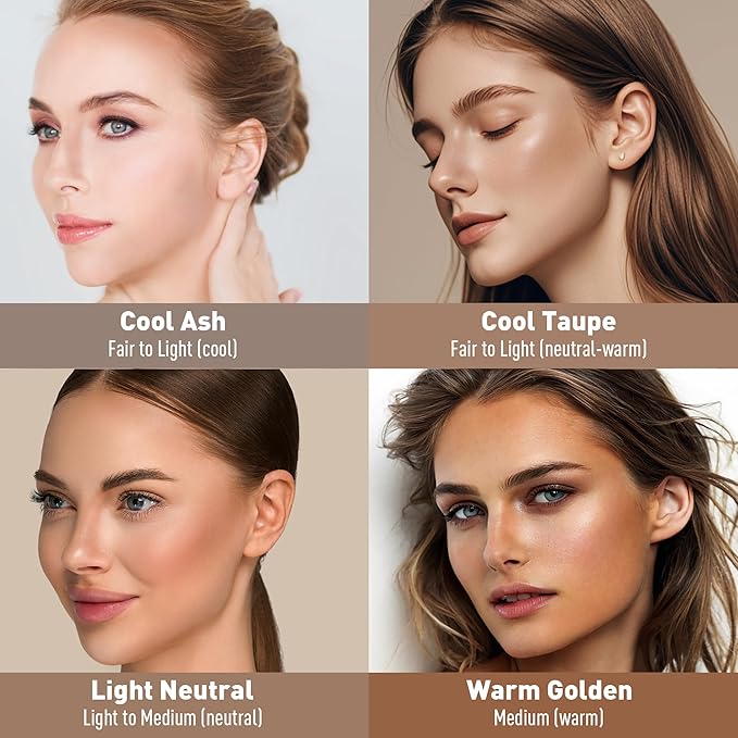 FV Liquid Contour Stick for Fair/Light Skin, Blendable & Highly Pigmented, with Hydrating Formula, Cream Bronzer Makeup for Natural Face Shaping, Vegan, Cruelty-free, 02 Cool Taupe