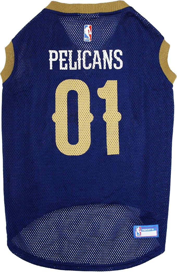 Pets First NBA NEW ORLEANS PELICANS DOG Jersey, Large - Tank Top Basketball Pet Jersey