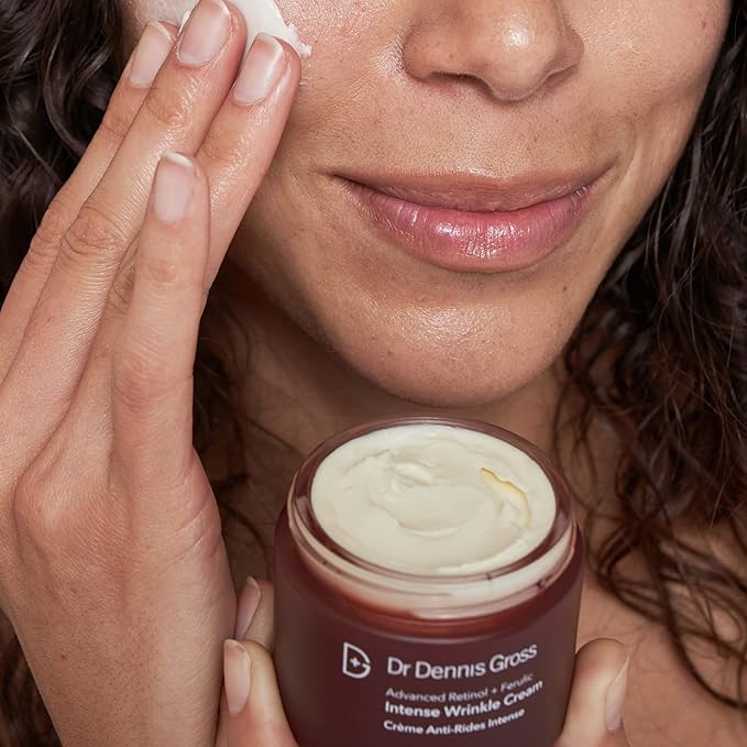 Dr Dennis Gross Advanced Retinol + Ferulic Intense Wrinkle Cream | Intensely Hydrating to Visibly Transform Skin and Repair the Moisture Barrier | 2 oz
