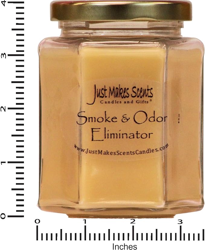 3 Pack - Smoke and Odor Eliminator Candle - Odor Eliminating Scented Candles for Home - Neutralizes Cigarette, Food, and Pet Smells | Natural Soy Wax Candle, Hand Poured in The USA