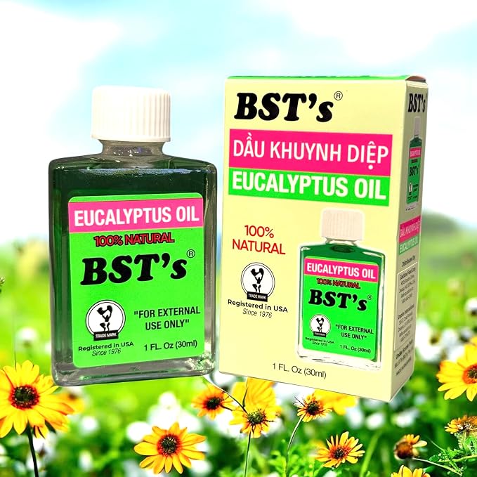 Combo - Rhino Nano Essential Oil and Eucalyptus Essential Oil - Dau Con Te Giac Cong Nghe Nano va Dau Khuynh Diep - Product of USA