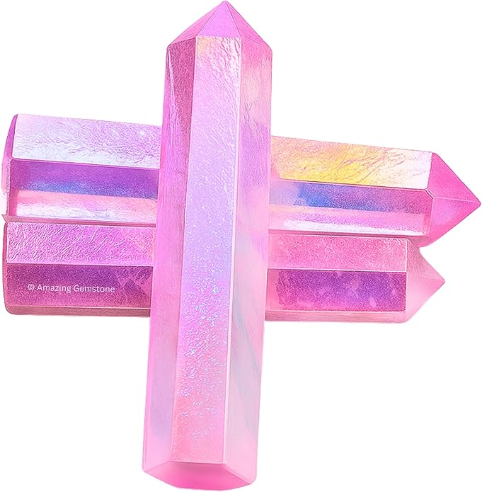 Amazing Gemstone Crystal Points Bulk Healing Crystals & Stones - Premium Single Terminated Healing Wand Point Bulk Crystals for Crafts, Crystal Grid, DIY Work