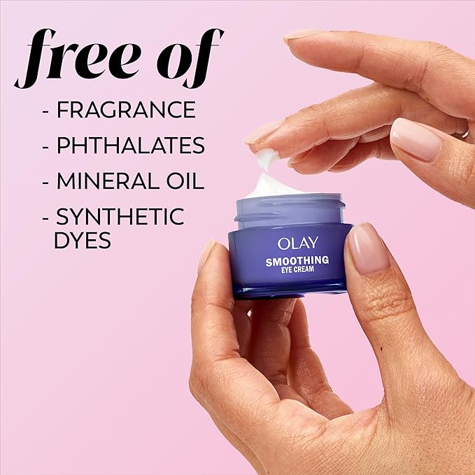 Olay Retinol 24 Night Smoothing Eye Cream, Fragrance-Free, 0.5 Fl Oz