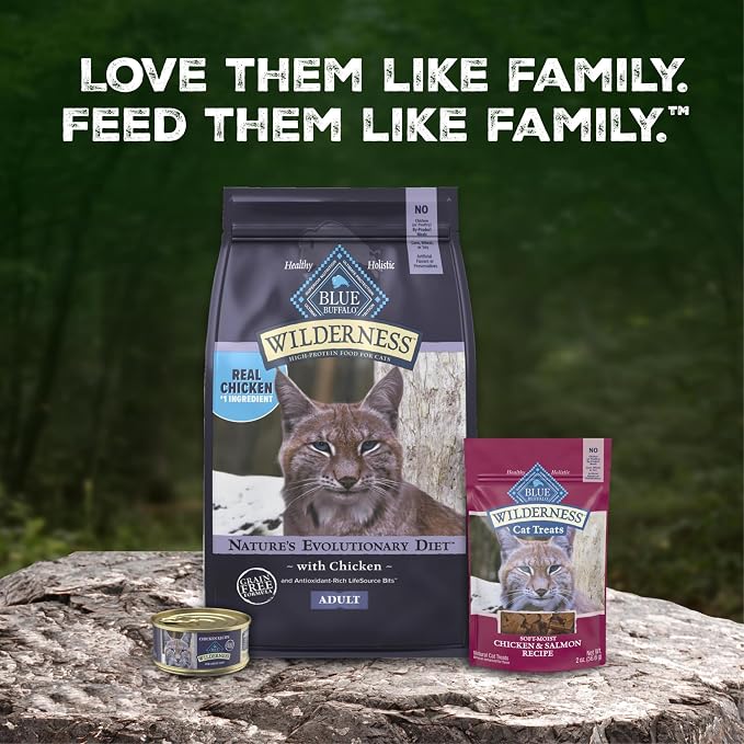 Blue Buffalo Wilderness Chicken Adult 7+ Wet Cat Food Paté, 5.5 oz, 24 ct | Real Chicken #1 Ingredient, High Protein & Grain-Free Recipe, Supports an Active Lifestyle