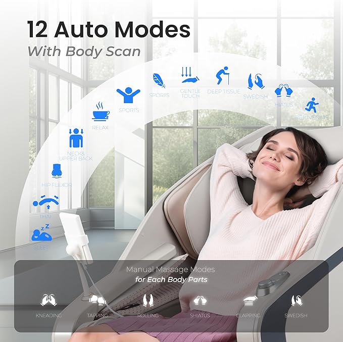 Osaki Ai Monarch LE | Full Body | Sonic Massage | 3D + Massage Mechanism | Body Scan | Hand Reflexology (Brown)