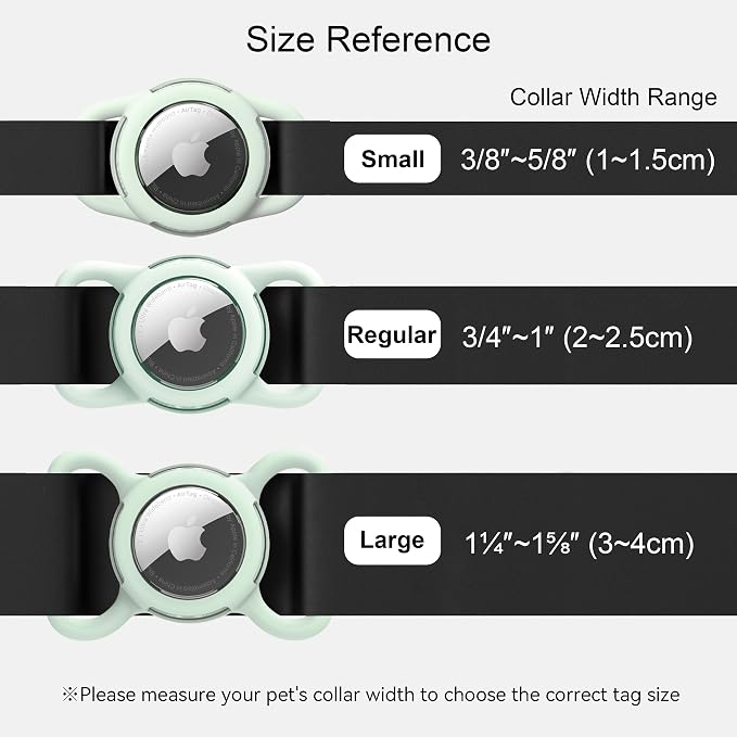 Waterproof AirTag Holder for Dog Collar, Soft Slide-On Dog AirTag Holder | Full-Body Protection, No-Dangle Fit, Ultra-Durable, Lightweight, Tool-Free Installation, Clear Cover, Fits Dog & Cat Collars