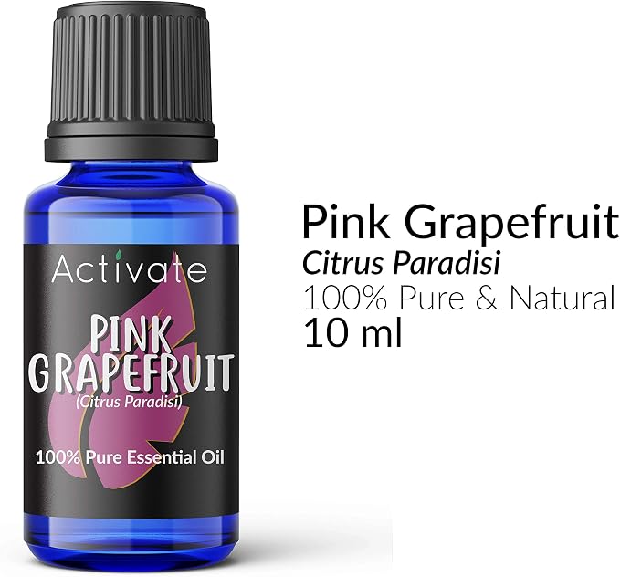 Activate Pink Grapefruit Essential Oil 100% Pure, Premium Grade, Undiluted, Natural, Aromatherapy & Diffuser Use 10ml