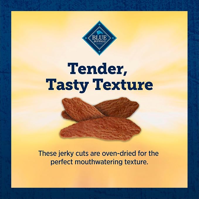 Blue Buffalo True Chews Premium Jerky Cuts Dog Treats, Made in the USA with Natural Ingredients, Duck, 12-oz Bag (Pack of 6)