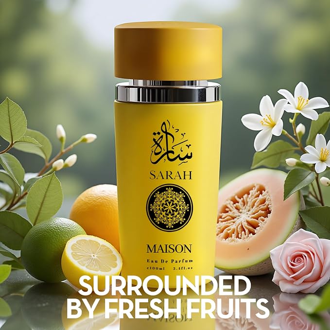 A CENTER Sarah Maison&Sarah White Perfume Set for Women - Floral Fragrance Gift Set with Vanilla, Sandalwood, Musk| 3.4 Fl Oz Each Eau De Parfume for Daily Use