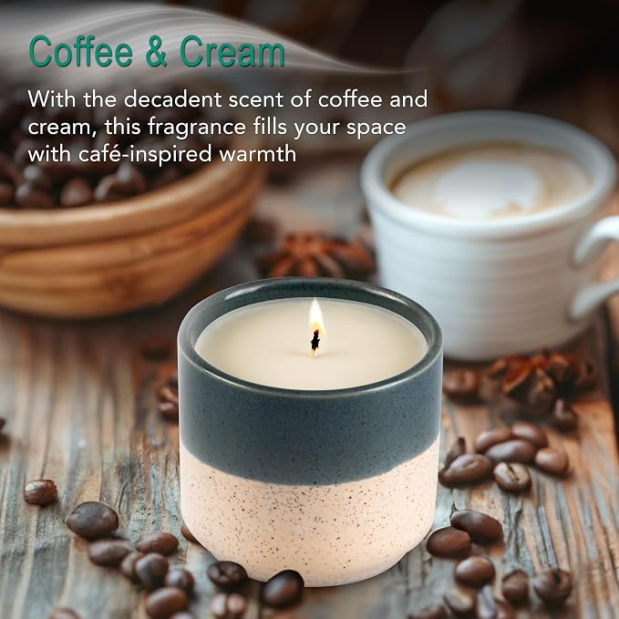 Hyggelight - The Growing Candle, Apple & Pine Scented, 8.5oz Ceramic Pot, Aromatherapy Candles, 100% Soy for Women and Men, Willow