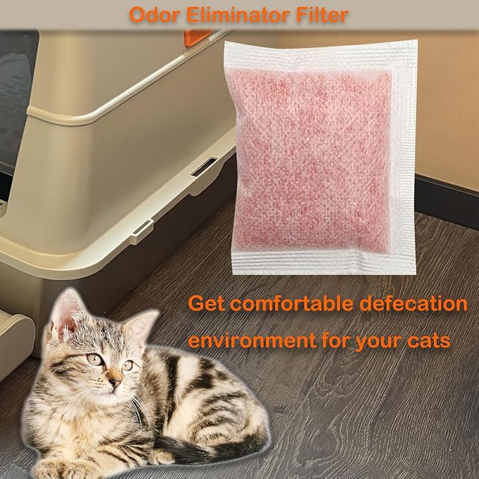 Odor Removing Refills Compatible with Whisker OdorTrap Pod | Odor Eliminator for Litter-Robot 4 Filter Pocket /for Litter-Robot 3 Waste Drawer (6 Pack)