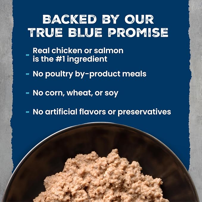 Blue Buffalo Wilderness Variety Pack Kitten Paté Wet Cat Food, 3 oz, 6 ct | High Protein, Chicken & Salmon Recipes (3 of Each), Grain-Free Recipe, DHA for Cognitive Development