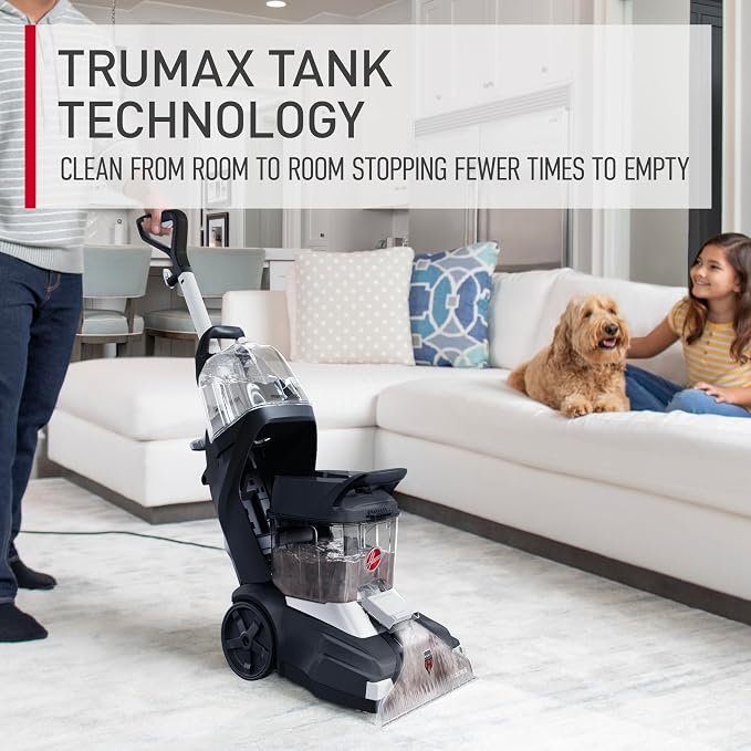 Hoover PowerScrub XL Pet Carpet Cleaner Machine for Carpet and Upholstery | Deep Cleaning Carpet Shampooer Machine with Multi-Purpose Tools, Powerful Suction, Pair with Hoover Cleaner Solution