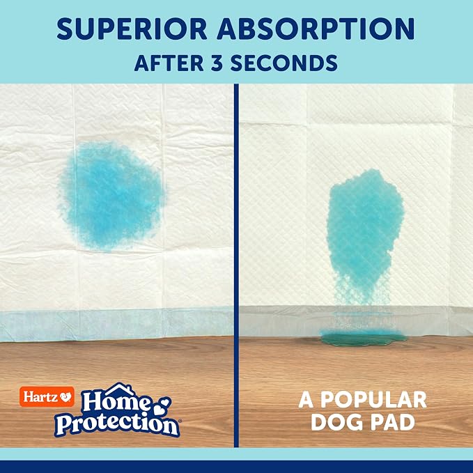Hartz Home Protection Super Absorbent Odor Eliminating Mountain Fresh Scented No Leak Dog Pads, XXL 20 Count