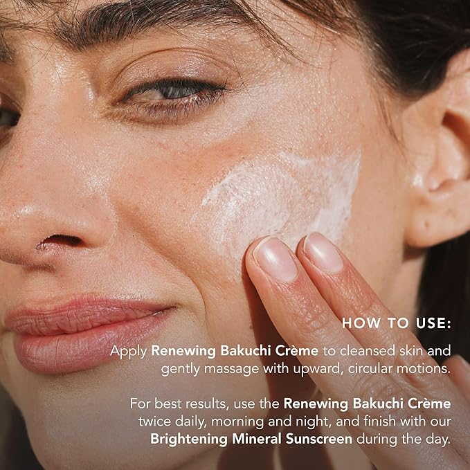 RANAVAT Renewing Bakuchi Face Cream - Daily Face Moisturizer with 12 Hour Hydration to Boost Skin Barrier Function - Softens Fine Lines + Wrinkles with Lotus Flower, Bakuchi & Ashwagandha (1.7 oz)