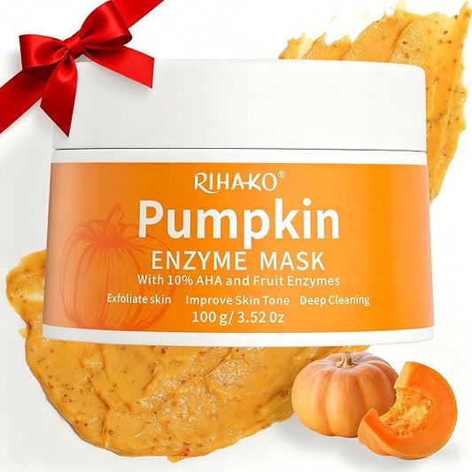 Easter Gifts for Women Pumpkin Enzyme Face Mask Skincare| Brightening Exfoliating Facial Mask For Dead Skin,Dullness Dark Spots, Uneven Skin Tone,Large Pores and Brightens Skin