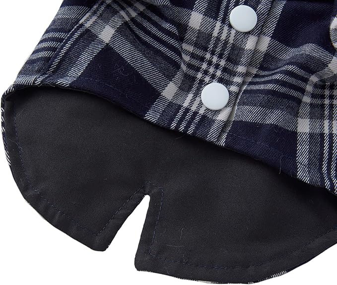 GabeFish Pets Wedding Jackets Suit for Dogs with Bow Tie Puppy Cat Formal Clothes Shirt Tuxedo (Navy, XL (Chest 18.8in/48cm))