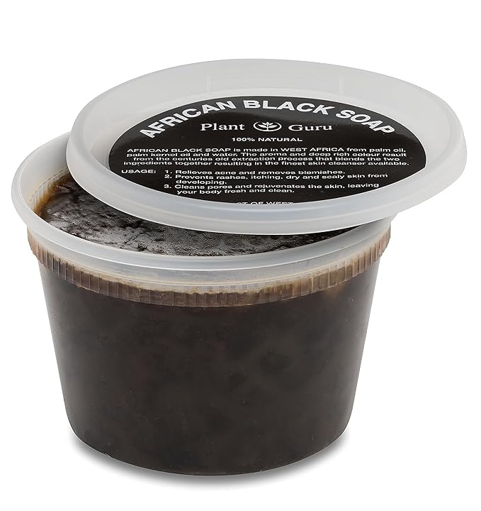 African Black Soap Paste 16 oz. / 1 lb. - 100% Raw Pure Natural From Ghana. Acne Treatment, Aids Against Eczema & Psoriasis, Dry Skin, Scars and Dark Spots. Great For Pimples, Blackhead.