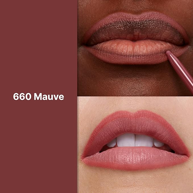Revlon Colorstay Lip Liner Makeup with Built-in-Sharpener, Longwear Rich Colors, Stocking Stuffer for Women, 660 Mauve, 0.01 oz