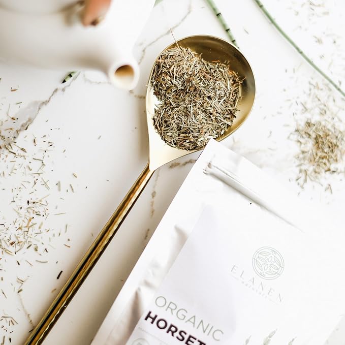 Organic Horsetail Herb 4 oz. (113g), USDA Certified Organic Cola de Caballo Hierba, Horse Tail Plant Tea, Shave Grass Loose Leaf for Hair Growth, Cut & Sifted