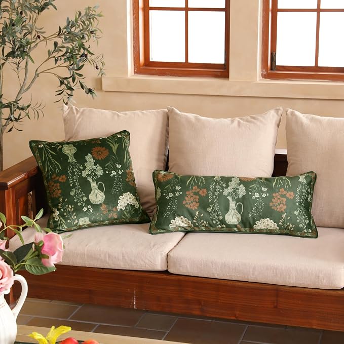 Designer Vintage Velvet Throw Pillow Cover,18"x18"-Nocturne | Pillow Cover,Concealed Zipper Design,Dragonfly Pattern,Sofas,Bedroom,Living Room,Lounge Chairs,All Season Home Decor
