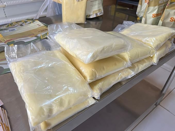 MGL Naturals Raw African Shea Butter Ivory 25 lb, 100% Pure and Unrefined. Nourish and moisturize skin and hair. Use alone or DIY recipes. From Ghana, West Africa. (25 lb)