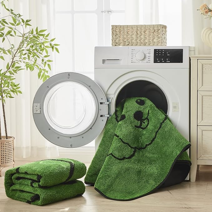 Reusable Puppy Pads , Washable Pee Pads for Dogs 48" x 48" 2 Pack | Super Absorbent & Leakproof Potty Training Pads, Plush Grass-Look With Non-Slip Backing For Crates, Playpens & Small Pets