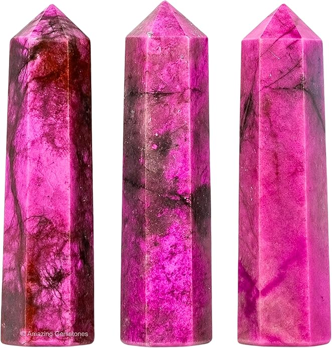 Amazing Gemstone Crystal Points Bulk Healing Crystals & Stones - Premium Single Terminated Healing Wand Point Bulk Crystals for Crafts, Crystal Grid, DIY Work