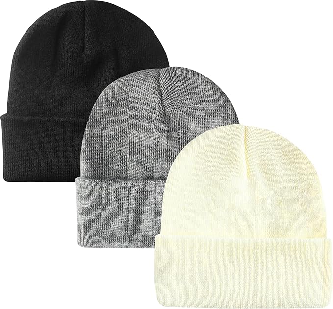 PFFY Unisex Beanie Hats for Men Women Knit Winter Beanies