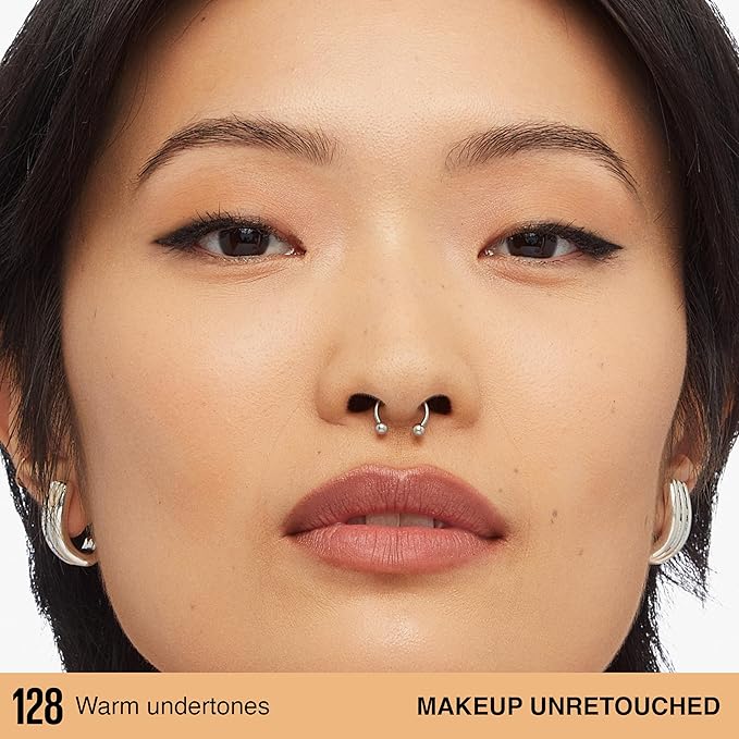 Maybelline Super Stay Lumi-Matte Foundation, Lightweight and Buildable Full Coverage Foundation Makeup For Up To 30HR Wear, 128, 1 Count