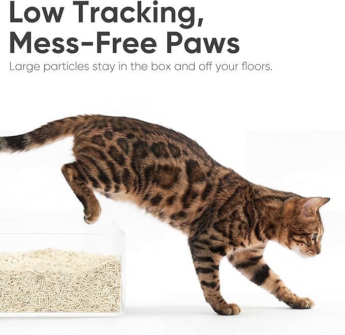 FUKUMARU Tofu Cat Litter, Corn Blend, Clumping, Odor Control, Low Dust 12lb | Corn Fiber Blend, Soft Touch Pellets, Firm Clumps, Easy Scooping Cleanup