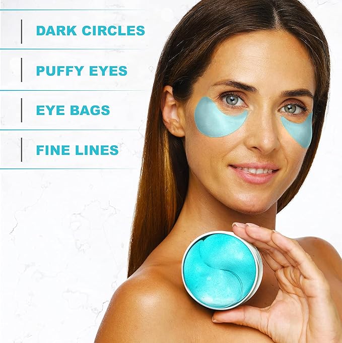 Under Eye Patches For Puffy Eyes And Dark Circles - Retinol Collagen Under Eye Masks - Reduce Wrinkles & Bags - Skin Treatment Pads - Anti Aging Moisturizer Mask For Women Gift - 60 Gel Pads