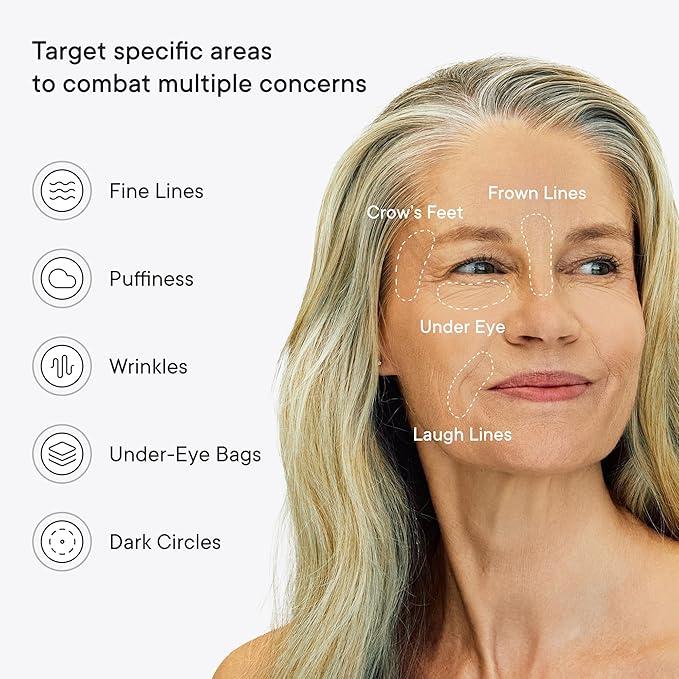Qure Micro-Infusion Anti Wrinkle Patches for Smile Line, Frown lines, Under Eye Bags, Puffiness, Crow's Feet - Retinol, Caffeine - Dissolvable for Overnight Use - 8 Pairs