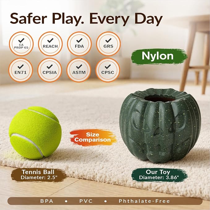 KADTC L, 3-in-1, Freeze Treat Dog Toy & Kibble Dispenser & Chew & Lick Ball