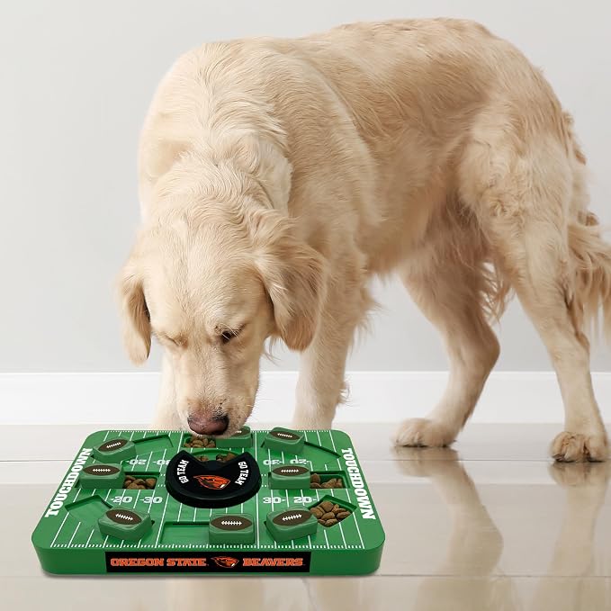 Pets First NCAA Oregon State Large Puzzle Toy, Dog Puzzle Treat Toy, New Large Size, Interactive Dog Treat Toy, Dog Slow Feeding Toy