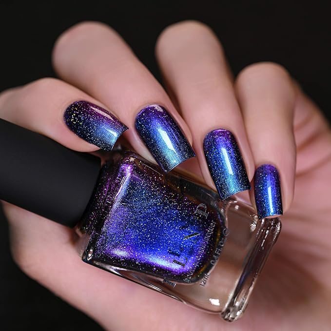 ILNP Shockwave (H) - Vivid Blue to Purple Holographic Ultra Chrome Nail Polish