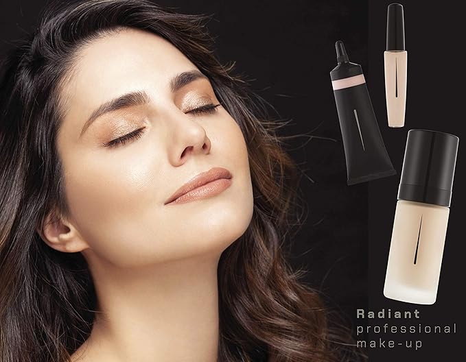Radiant Professional Wonderlight Serum Lightweight Liquid Foundation Makeup SPF 20 - Alternative to Bronzer Powder - Color Corrector, Under Eye Concealer & Matte Eyeshadow Base-1.01 oz-Tan Beige(05)