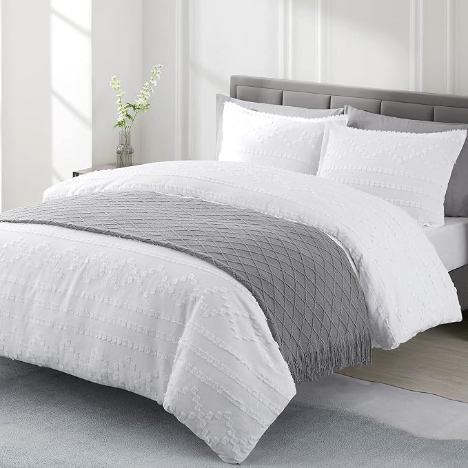 BOURINA Light Grey Throw Blanket 50x90Inch Boho Knit Soft Throw Bed Blanket | Knitted Throw Blanket 50x90 Inches, Soft Lightweight Boho Weave Throw Decorative Couch Blanket for Living Room Bed Runner