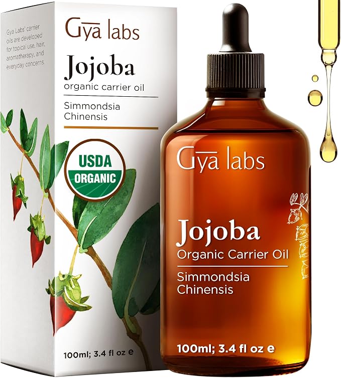 Eucalyptus Essential Oil for Diffuser (0.34 fl oz) & Jojoba Oil for Hair (3.4 fl oz) Set - Aromatherapy Grade Essential Oils Set - Gya Labs