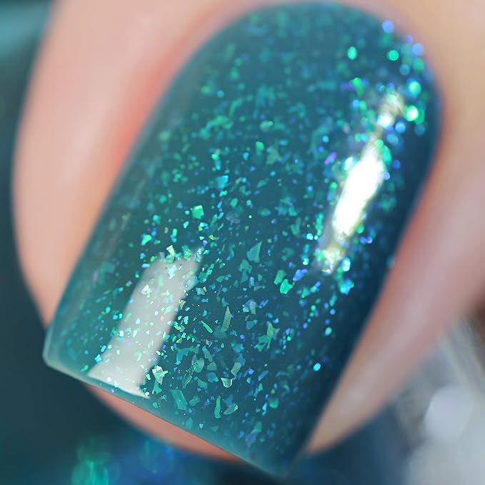 ILNP The Message - Celadon Blue Jelly Shimmer Nail Polish