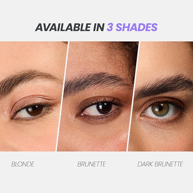 Wonderskin Brow/Do Eyebrow Gel Topper - Skinrageous All-Day Eyebrow Tint Mascara, Long-Lasting, Waterproof & Transfer-Proof Brow Gel Topper (Dark Brunette)