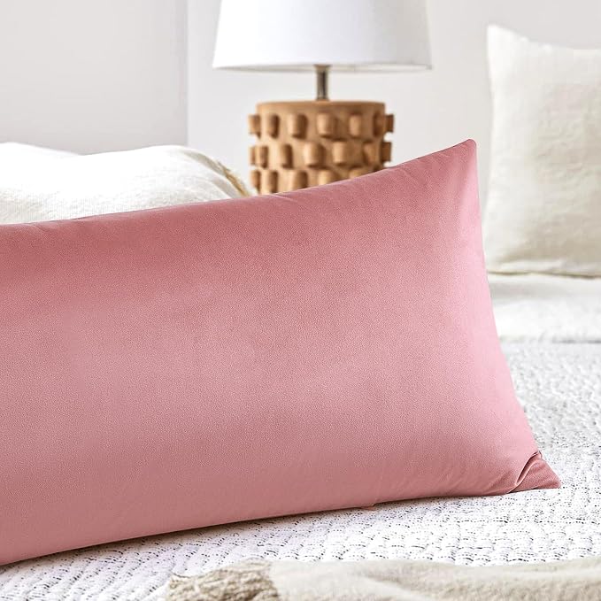 Artscope Luxury Velvet Lumbar Pillow Cover Super Soft Decorative Rectangle Throw Pillow Covers Case Cushion Covers for Sofa Couch Bedroom Car Decor 14x36 Inch Jam