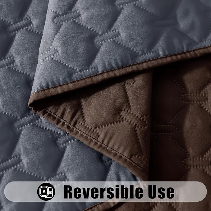 Smiry Waterproof Dog Bed Cover Blanket, Reversible Pet Blanket | Soft Reversible, Washable Leakproof Cats Dogs Couch Cover for Sofa, Couch, Furniture (30x53 Inch)